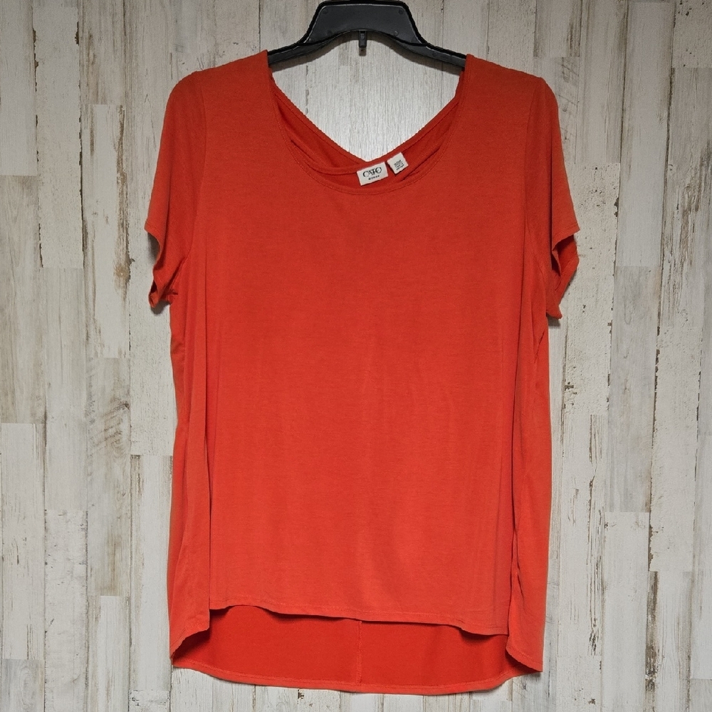 Cato's Coral  Soft and Flowy Top